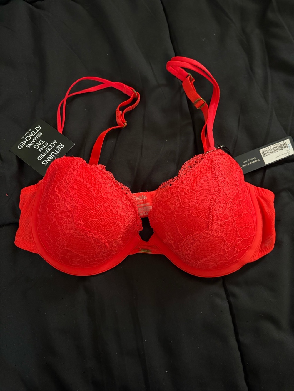 Lace Push-Up Bra with Adjustable Straps